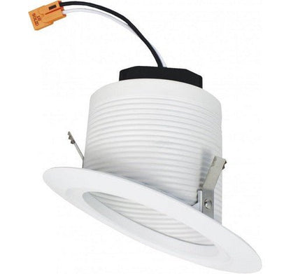 ELCO Lighting EL42330W 12W 4" Sloped Ceiling LED Baffle Insert 3000K, 900lm - White Finish - Sonic Electric