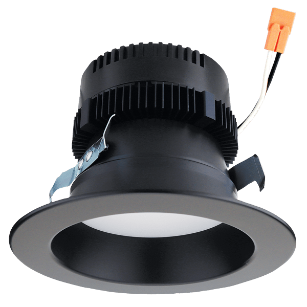 Elco Lighting EL427CT5BB 9W 4" LED Round Reﬂector Insert 5 CCT Switch - Black Finish - Sonic Electric
