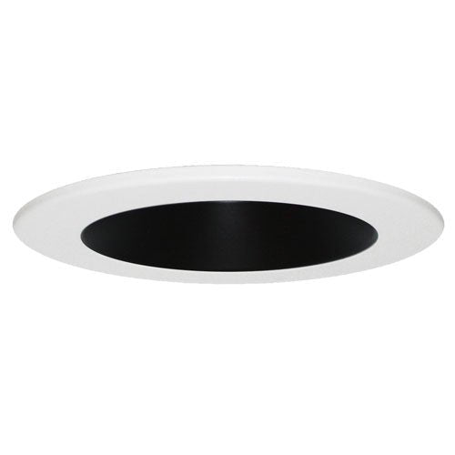 Elco Lighting EL4330B 4" Interchangeable Reflector Trim, Black Reflector White Ring - Sonic Electric