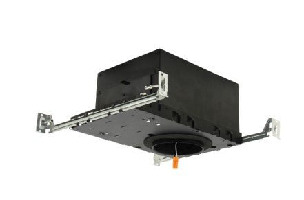 ELCO Lighting EL490AJICA 4 Inches Dedicated LED IC Airtight New Construction R - 60 Foam Insulation Housing - Black Finish - Sonic Electric