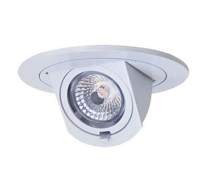 ELCO Lighting EL49730W 12.6W 4" Round LED Adjustable Pull - Down Insert 3000K - White Finish - Sonic Electric