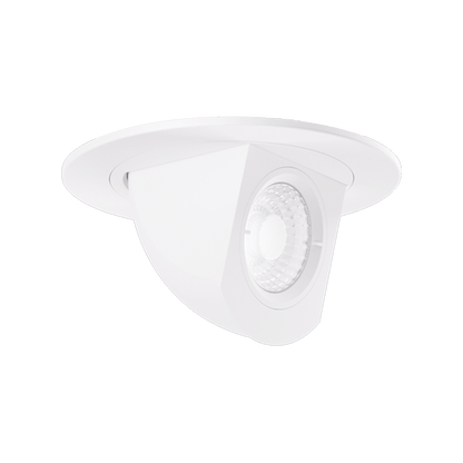 Elco Lighting EL497SDW2 4" Round LED Adjustable Pull - Down Insert (2nd Generation) 11W, 950LM, Sunset, 120V - White Finish - Sonic Electric