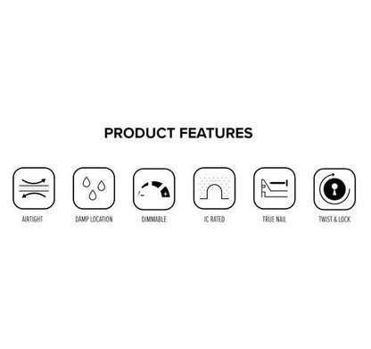 ELCO Lighting EL49LDICAS 12W 4" New Construction Shallow Housing - Black Finish - Sonic Electric