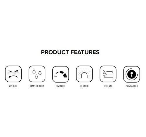 ELCO Lighting EL49LDICAS 12W 4" New Construction Shallow Housing - Black Finish - Sonic Electric