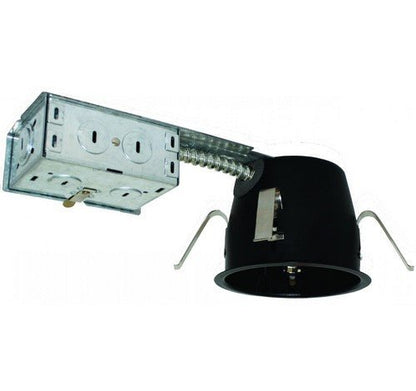 ELCO Lighting EL49LDRICAS 12W 4" GU10 LED Remodel Shallow Housing - Black Finish - Sonic Electric