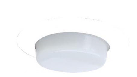 ELCO Lighting EL516W 5 Inches Shower Trim with Drop Opal Lens - White Finish - Sonic Electric