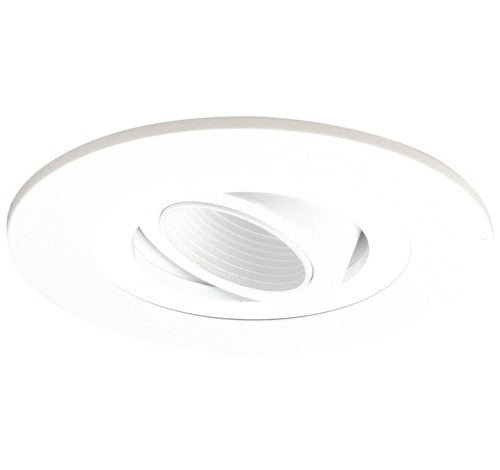ELCO Lighting EL5434WW 5 Inch Adjustable Gimbal Ring with Deep Baffle Trim - White Finish - Sonic Electric