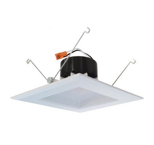 ELCO Lighting EL55130W 15W 5" Square LED Baffle Insert 3000K, 1060lm - White Finish - Sonic Electric