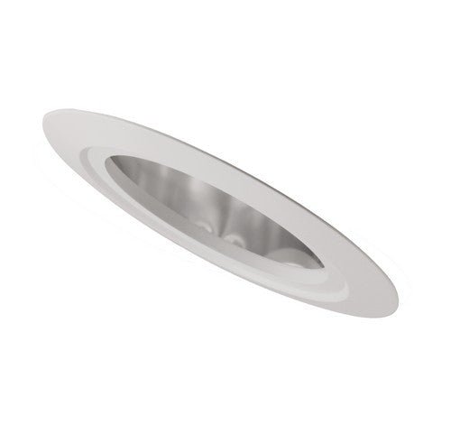 ELCO Lighting EL555C 5" Sloped Reflector Trim Clear - White Finish - Sonic Electric