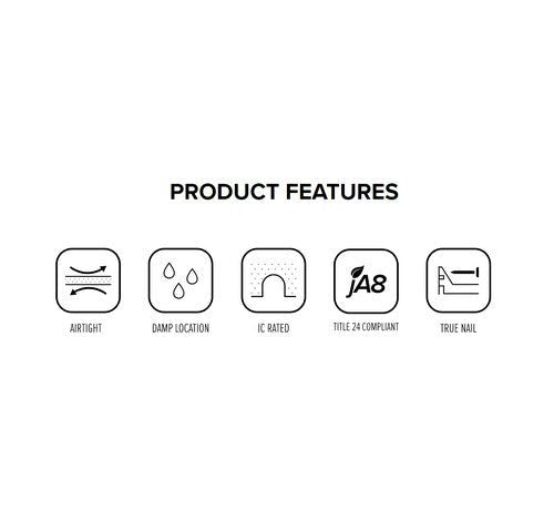 ELCO Lighting EL560ICA 17W Max 5 Inch IC Airtight Shallow New Construction Housing for LED Inserts 120V - Sonic Electric