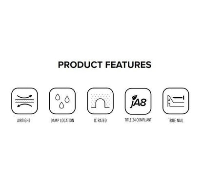 ELCO Lighting EL570RICA 17W 5 Inch Dedicated LED IC Airtight Remodel Housing 120V - Sonic Electric
