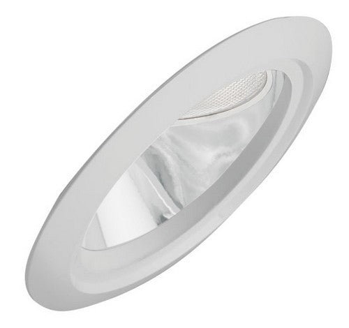 ELCO Lighting EL604W 6" Super Sloped Reflector with PAR30 Gimbal Trim - White Finish - Sonic Electric