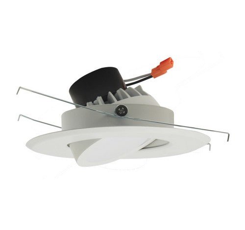 ELCO Lighting EL616CT3W 13W 5" or 6" Round LED Adjustable Gimbal Insert 1000lm - White Finish - Sonic Electric
