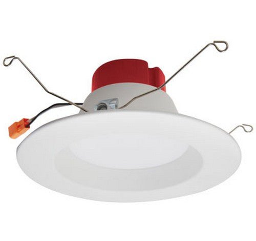 ELCO Lighting EL61735W 14W 5 Inch or 6 Inch Round LED Insert Reflector Recessed Lighting Trim 3500K - White Finish - Sonic Electric