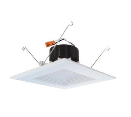 ELCO Lighting EL661CT5W 6 Inches Square LED Square Baffle Insert 16W, 1300lm - White Finish - Sonic Electric