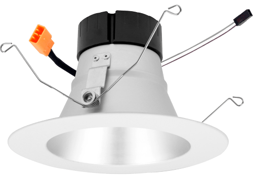 ELCO Lighting EL69530DHW 6 Inch 0 - 10V LED Inserts 3000K 1350lm Haze with White Ring Finish - Sonic Electric