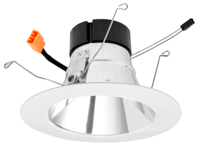 ELCO Lighting EL69535DCW 6 Inch 0-10V LED Inserts 3500K 1425lm Chrome with White Ring Finish