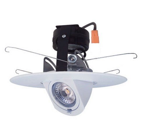 ELCO Lighting EL69730W 12.6W 6" LED Adjustable Pull - Down Insert 3000K - White Finish - Sonic Electric