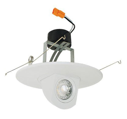 ELCO Lighting EL69730W2 11W 6" Round LED Adjustable Pull - Down Insert (2nd Generation) 3000K 950lm - White Finish - Sonic Electric
