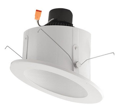 ELCO Lighting EL71427W 18W 6" Sloped Ceiling LED Baffle Insert 2700K, 1200lm - White Finish - Sonic Electric