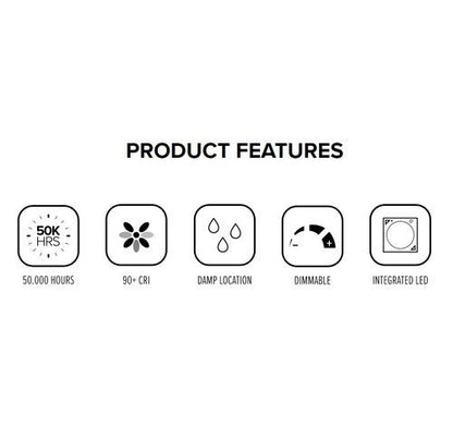 ELCO Lighting EL76327BZ 15W 6" Super Sloped Ceiling LED Baffle Inserts 2700K, 1050lm - Bronze Finish - Sonic Electric