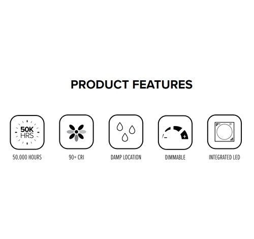 ELCO Lighting EL76430B 18W 6" Super Sloped Ceiling LED Baffle Inserts 3000K, 1200lm Black with White Ring - Sonic Electric