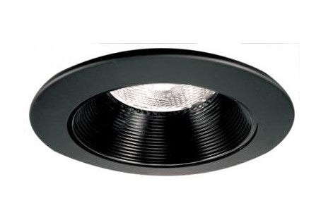 ELCO Lighting EL993BB 4 Inch Phenolic Step Baffle Trim - Black Finish - Sonic Electric