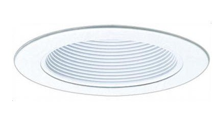 ELCO Lighting EL993KW 4 Inch Metal Step Baffle Trim With Socket Bracket - White Finish - Sonic Electric