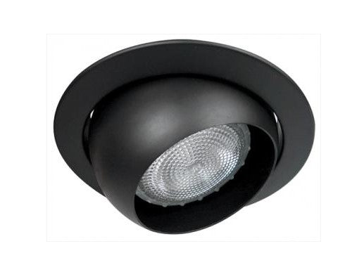 ELCO Lighting EL998SB 4 Inch Eyeball Trim With Special Clips and Socket - Black Finish - Sonic Electric