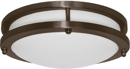 ELCO Lighting ELD21430BZ Darby LED High Lumen Decorative Flush Mount Lights 14 Inch 26W 3000K 1690lm 120V - Bronze Finish - Sonic Electric