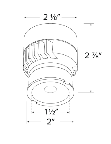 Elco Lighting ELK08CT5 - W Koto LED Module with 5 - CCT Switch, 825lm, Beam Angle 60° - Black Finish - Sonic Electric