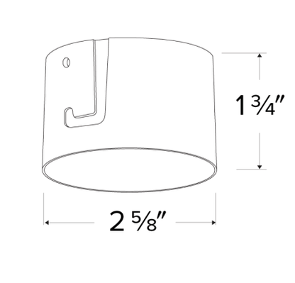 Elco Lighting ELK215W Pex 2"es Adjustable Trimless Reflector - White Finish - Sonic Electric