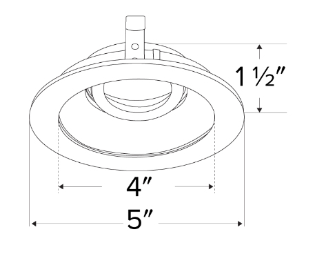 Elco Lighting ELK4112BB 4" Round Adjustable Reflector with Frosted Lens - Black Finish - Sonic Electric