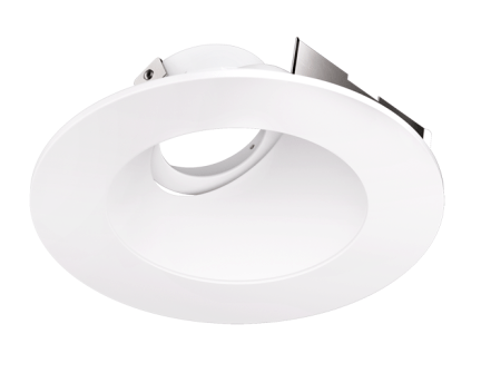 Elco Lighting ELK4357W 4" Universal Sloped Ceiling Koto Trim - White Finish - Sonic Electric