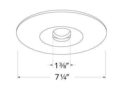 Elco Lighting ELK6420W 6 Inches Adjustable Slot Aperture Trim for Koto Module - White Finish - Sonic Electric