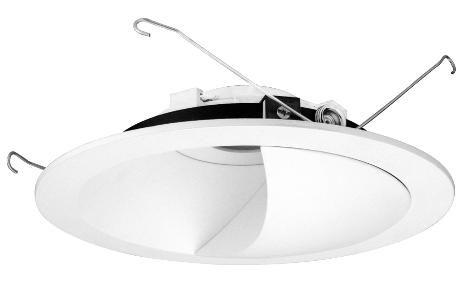 Elco Lighting ELK6715W Unique 6" Diecast Round Wall Wash Trim for Koto Module - White Finish - Sonic Electric