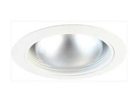 ELCO Lighting ELM530W 5 Inches Metal Stepped Baffle with Coil Springs Trim - White Finish - Sonic Electric