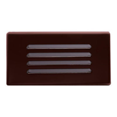 ELCO Lighting ELST21BZ LED Step Light with Angled Louver 2W 3000K 120V - Bronze Finish