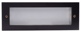 Elco Lighting ELST36B 26W 4 - Pin Quad CFL Brick Light with Open Faceplate - Black Finish - Sonic Electric