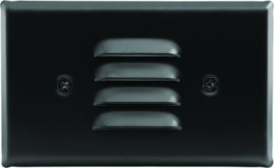 ELCO Lighting ELST65B Mini LED Step Light with Angled Louver 0.8W 3000K 120V - Black Finish - Sonic Electric