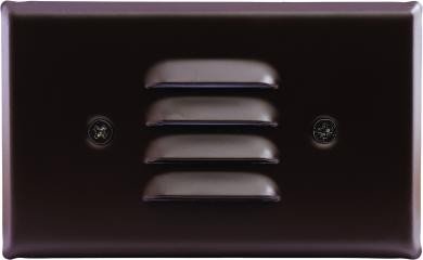 ELCO Lighting ELST65BZ Mini LED Step Light with Angled Louver 0.8W 3000K 120V - Bronze Finish - Sonic Electric
