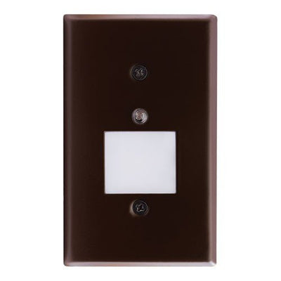 ELCO Lighting ELST69BZ Mini Photocell LED Step Light with Frosted Acrylic Lens 0.75W 3000K 50lm 120V - Bronze Finish