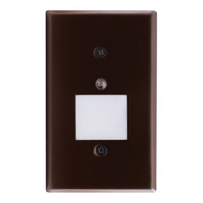 ELCO Lighting ELST69BZ Mini Photocell LED Step Light with Frosted Acrylic Lens 0.75W 3000K 50lm 120V - Bronze Finish - Sonic Electric