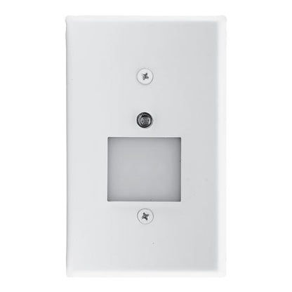 ELCO Lighting ELST69W Mini Photocell LED Step Light with Frosted Acrylic Lens 0.75W, 3000K, 50lm, 120V - White Finish - Sonic Electric