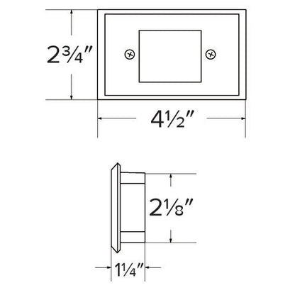ELCO Lighting ELST76BZ Mini LED Step Light with Frosted Acrylic Lens 0.8W 3000K 12V - Bronze Finish - Sonic Electric