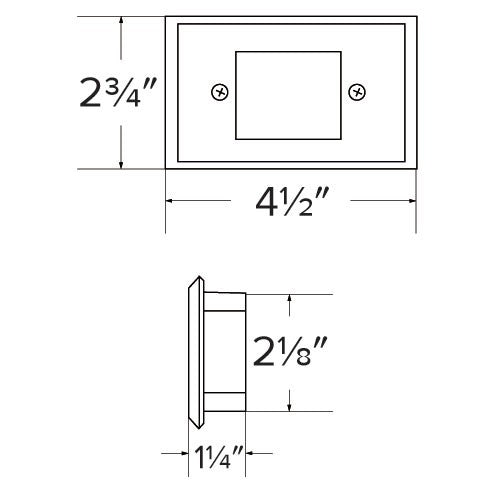 ELCO Lighting ELST76BZ Mini LED Step Light with Frosted Acrylic Lens 0.8W 3000K 12V - Bronze Finish - Sonic Electric