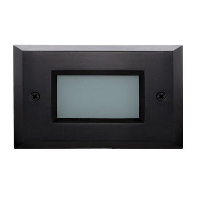 ELCO Lighting ELST9540B Mini LED Step Light with Open Faceplate 2W 4000K 120V - Black Finish