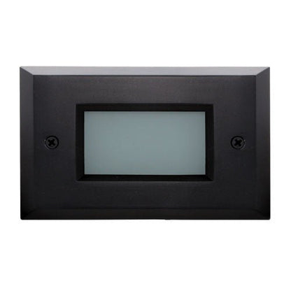 ELCO Lighting ELST9540B Mini LED Step Light with Open Faceplate 2W 4000K 120V - Black Finish - Sonic Electric