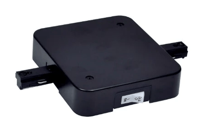 Elco Lighting EP841B - 2A In - Line Feed Connector with Current Limiter - Black Finish - Sonic Electric