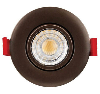 ELCO Lighting ERT31830BZ Elm System 3" Ultra Slim LED Gimbal Lights 600lm - Bronze Finish